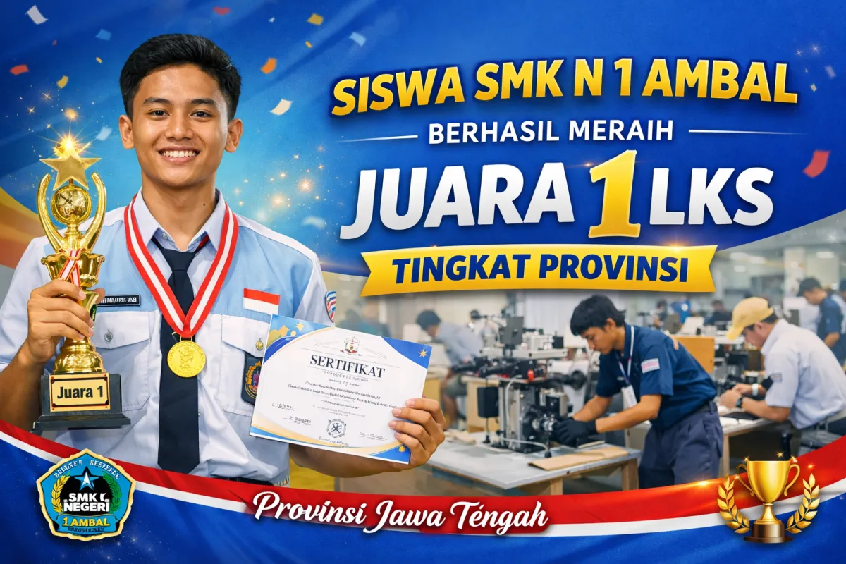 [Test] Siswa SMK N 1 Ambal Berhasil Meraih Juara 1 LKS Tingkat Provinsi